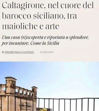 Casa Palmieri Barocco 1 Apartment Caltagirone
